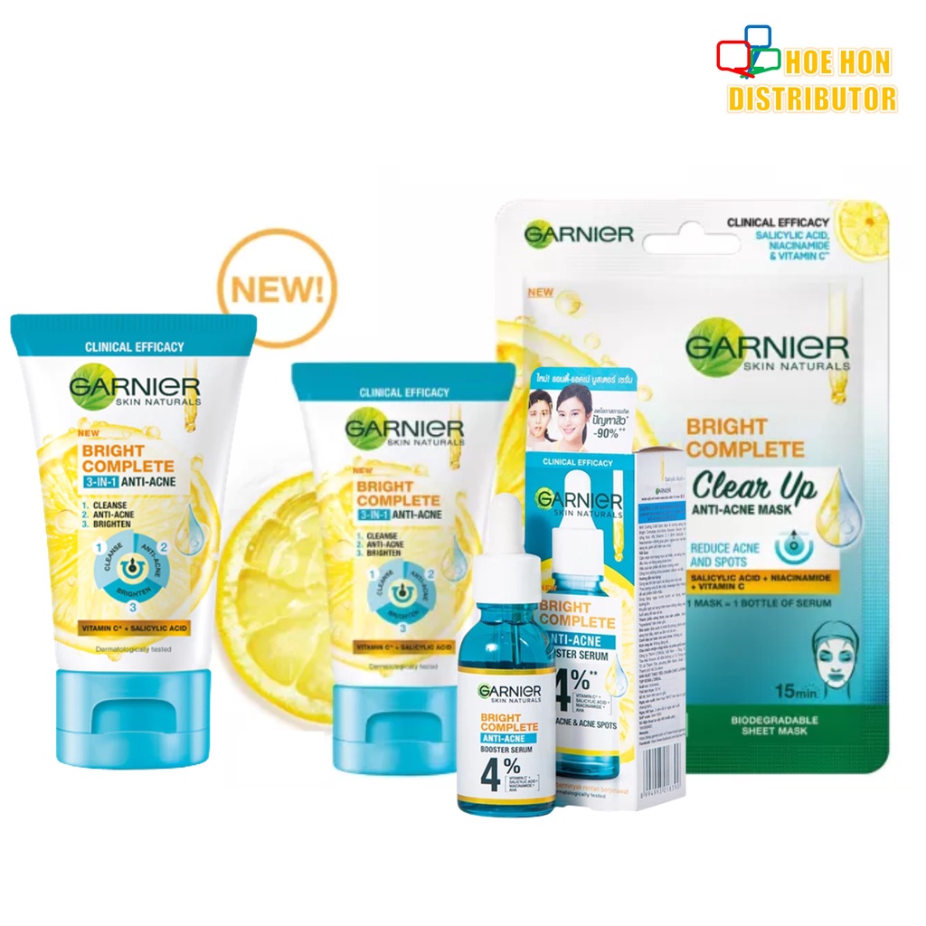 Garnier Bright Complete Anti Acne / Lawan Jerawat Cleanser Booster