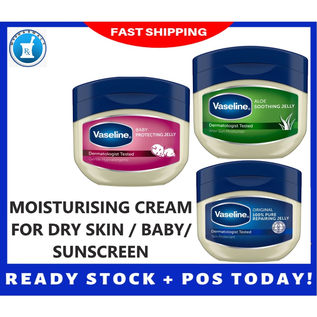 VASELINE PURE REPAIRING JELLY / BABY PROTECTING JELLY / ALOE SOOTHING