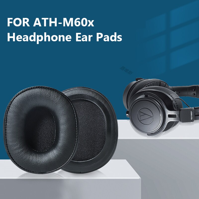Replacement Leather Earpads Ear Pads Cushion for Audio Technica Ath