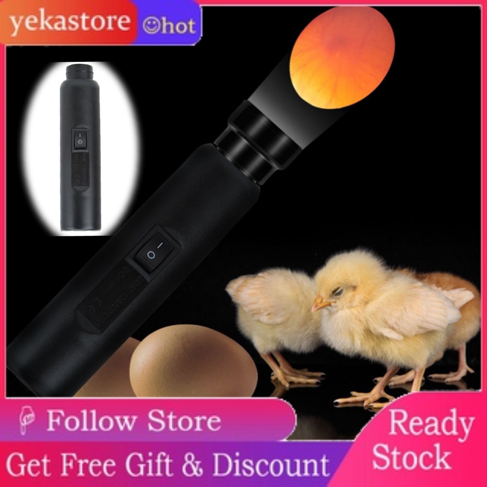 Light Egg Candler Tester Bright Cool LED Candling Lamp For All Chicken Dark Quail Duck Canary Pigeon Eggs