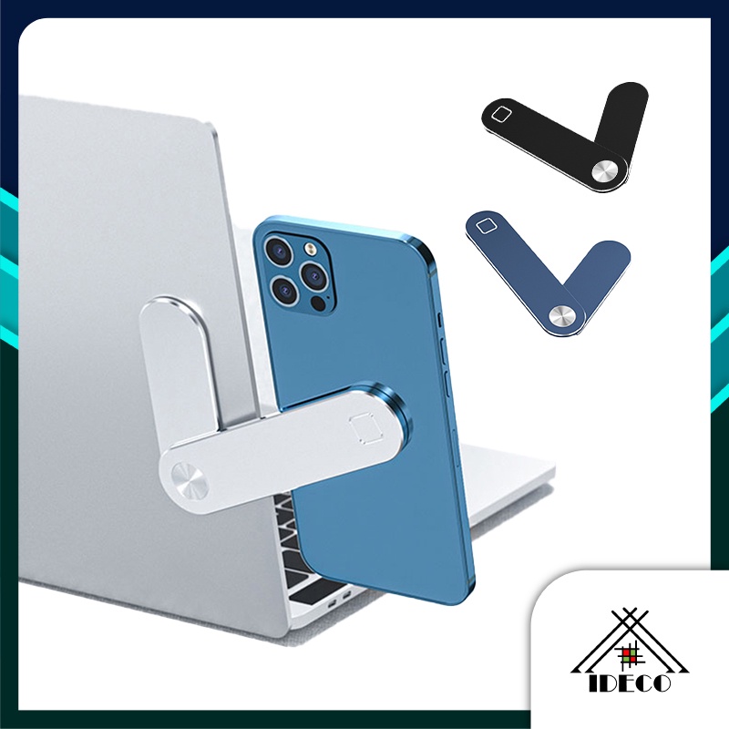 IDECO Magnetic Phone Holder Adjustable Laptop Side Mount Clip Computer ...