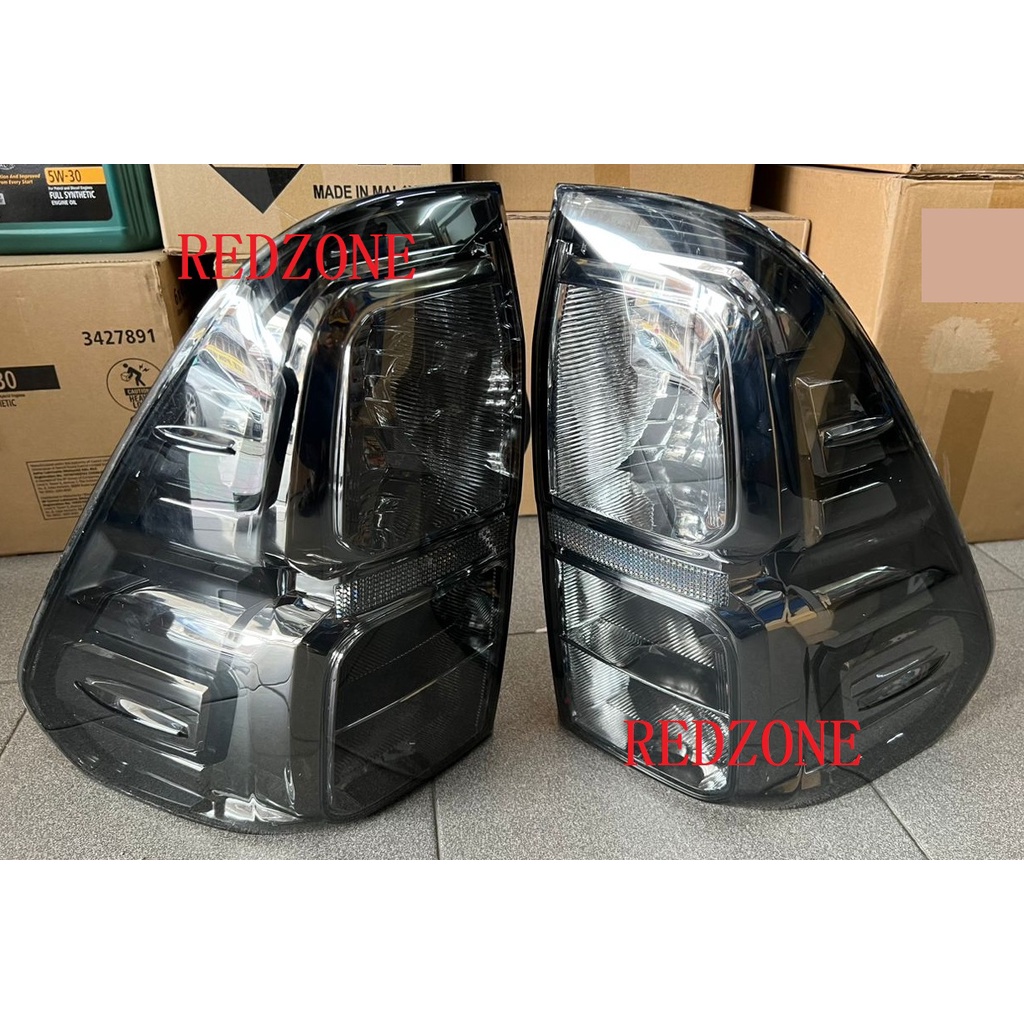 TOYOTA HILUX REVO TAIL LAMP REAR LIGHT LAMPU BELAKANG SMOKE BLACK BULB ...