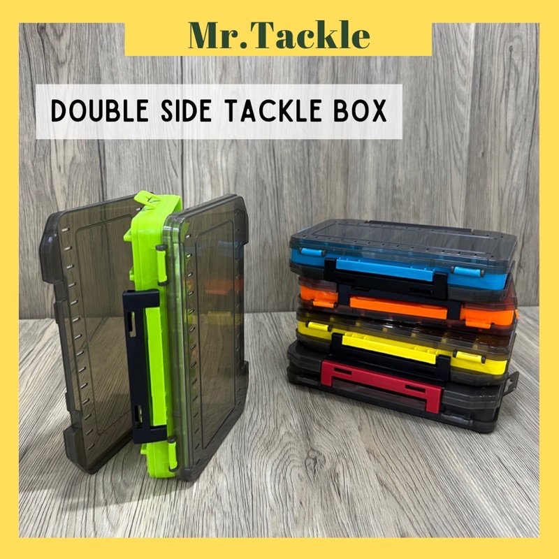 MR.T】Double Side Open 𝐅𝐢𝐬𝐡𝐢𝐧𝐠 𝐓𝐚𝐜𝐤𝐥𝐞 𝐁𝐎𝐗 Lures Box Pancing  Kotak Gewang Kotak Mancing 钓鱼路亚盒