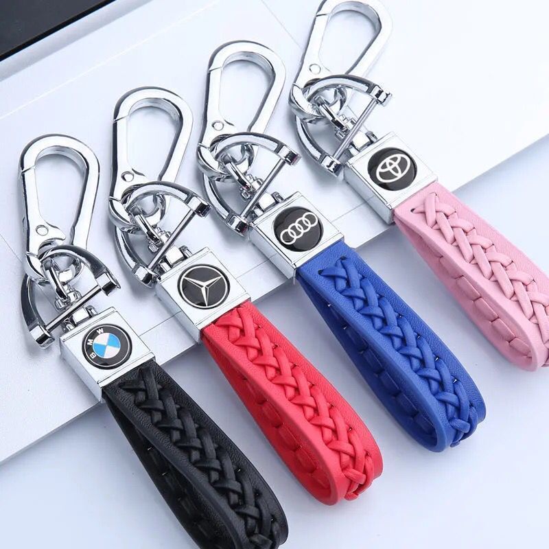 Car key chain Braided rope unisex key chain pendant Universal antilost