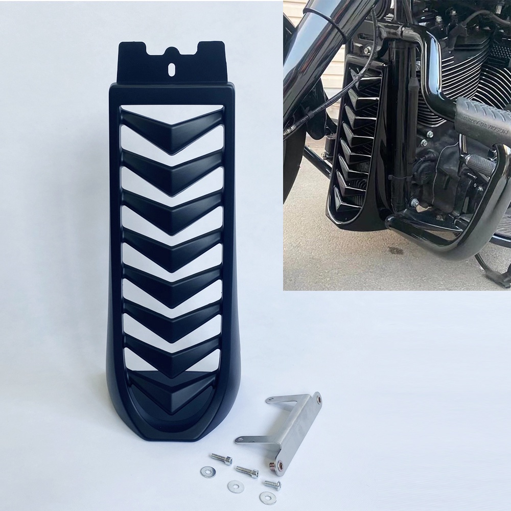 Motorcycle Front Lower Radiator Cover Chin Fairing Spoiler For Harley