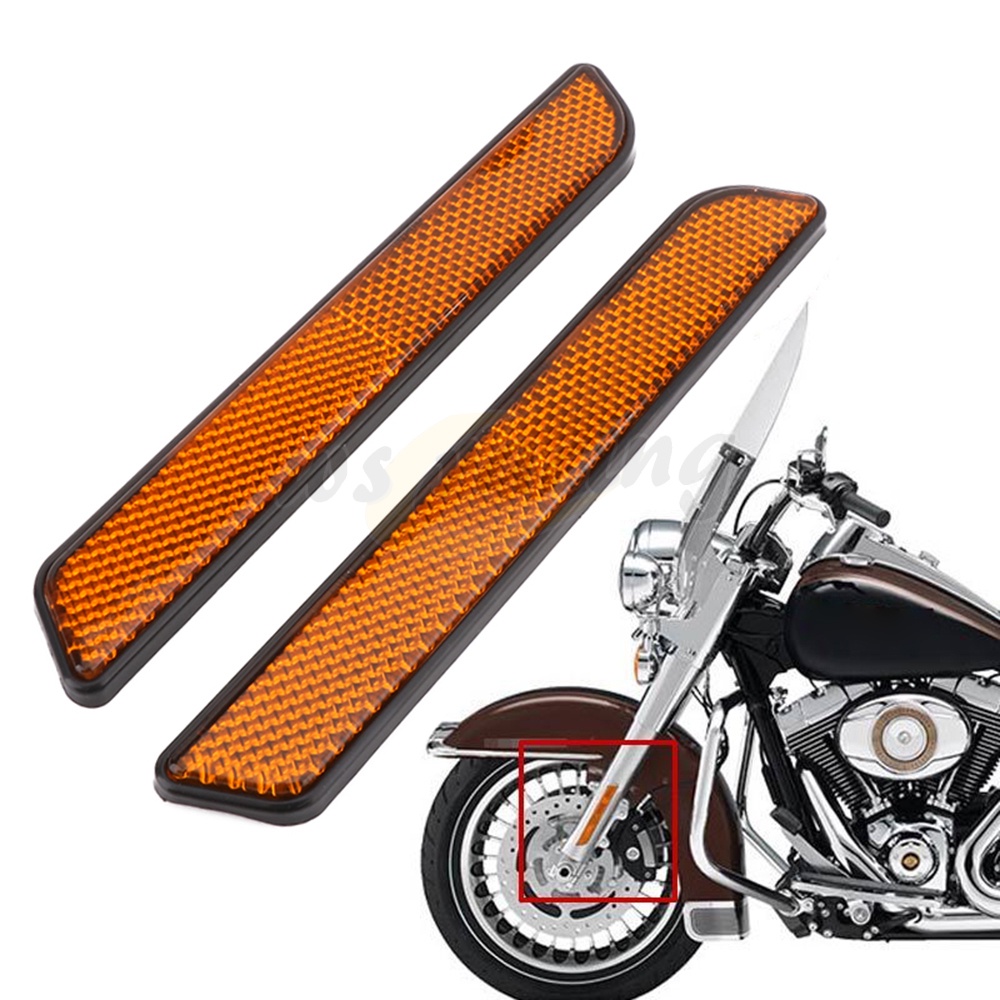 Motorcycle Front Fork Reflector Lower Legs Slider For Harley Dyna ...