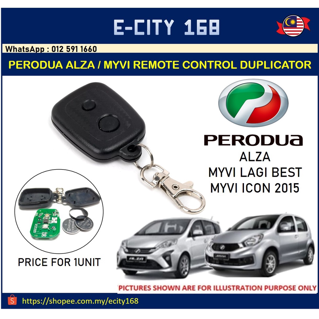REMOTE CONTROL DUPLICATOR PERODUA CAR ( Alza / Myvi Lagi Best / Myvi