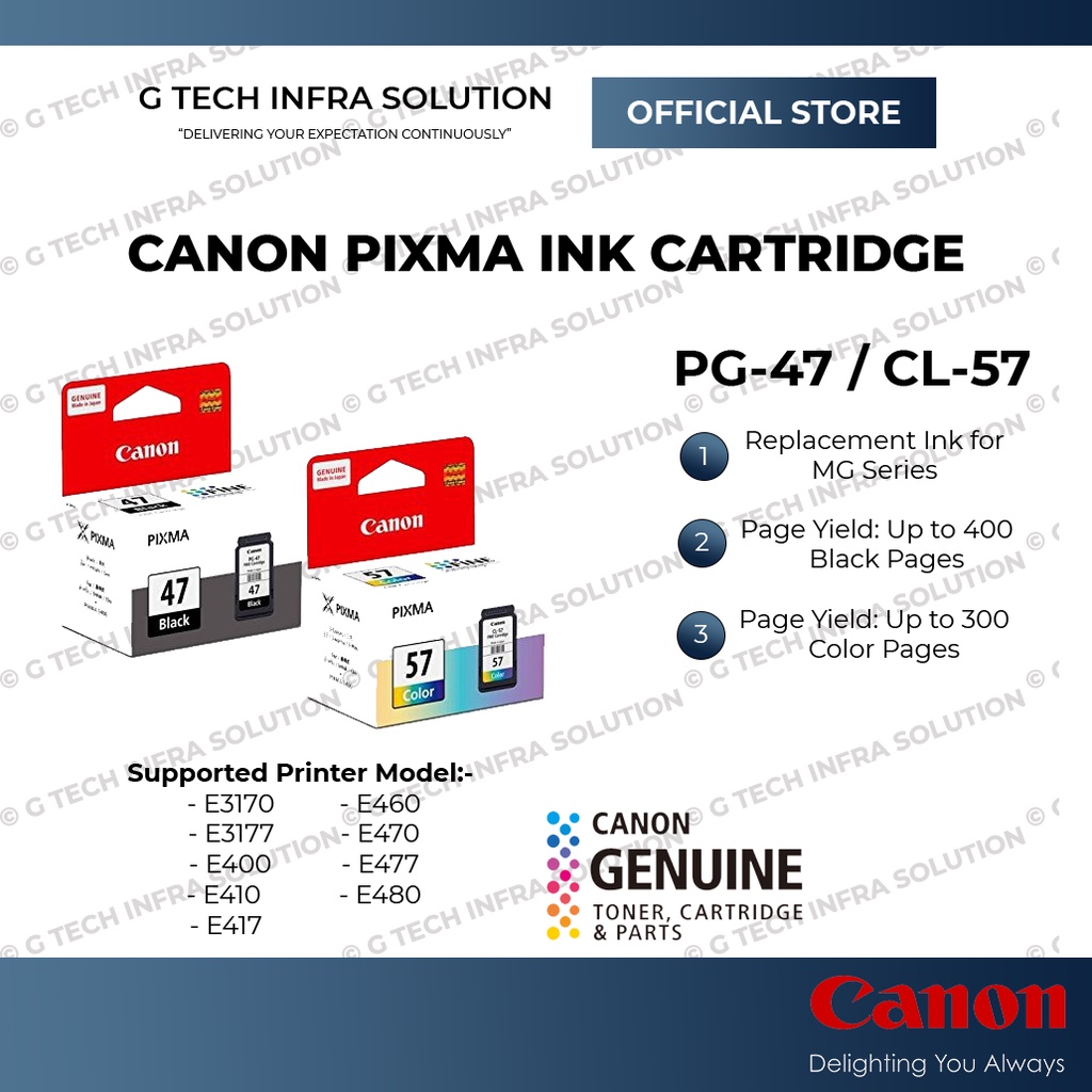 Canon Pg Black Cl Color Canon Pixma Printer Genuine Ink