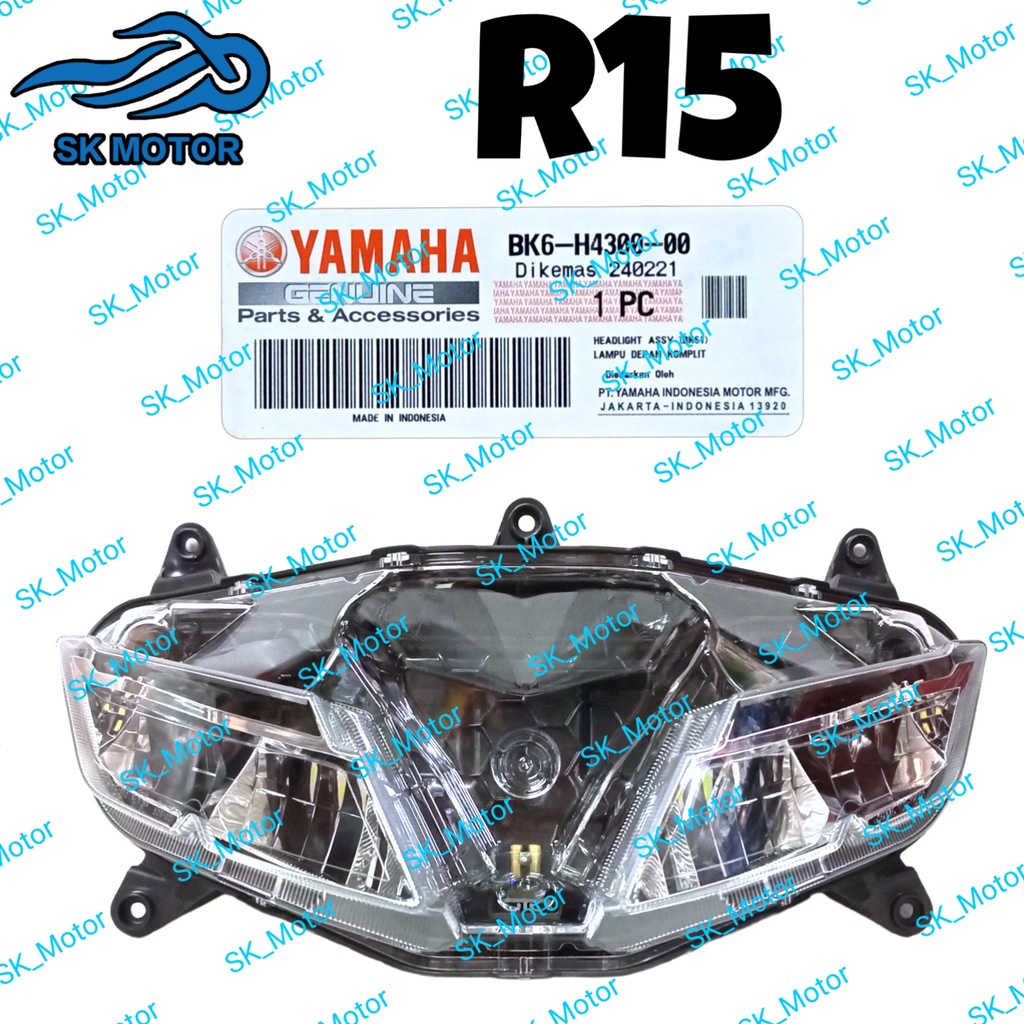 Yamaha YZF-R15 R15 Original Head Lamp Assy Head Light Headlamp ...