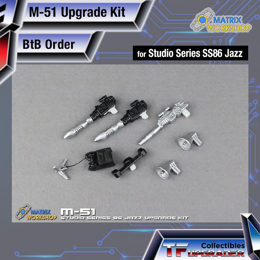 thumbnail image 2 of Matrix Workshop M-69 Backpack Weapon Drill Upgrade Kit For SS80 Brawn – Resin 3D DIY 2 of 6