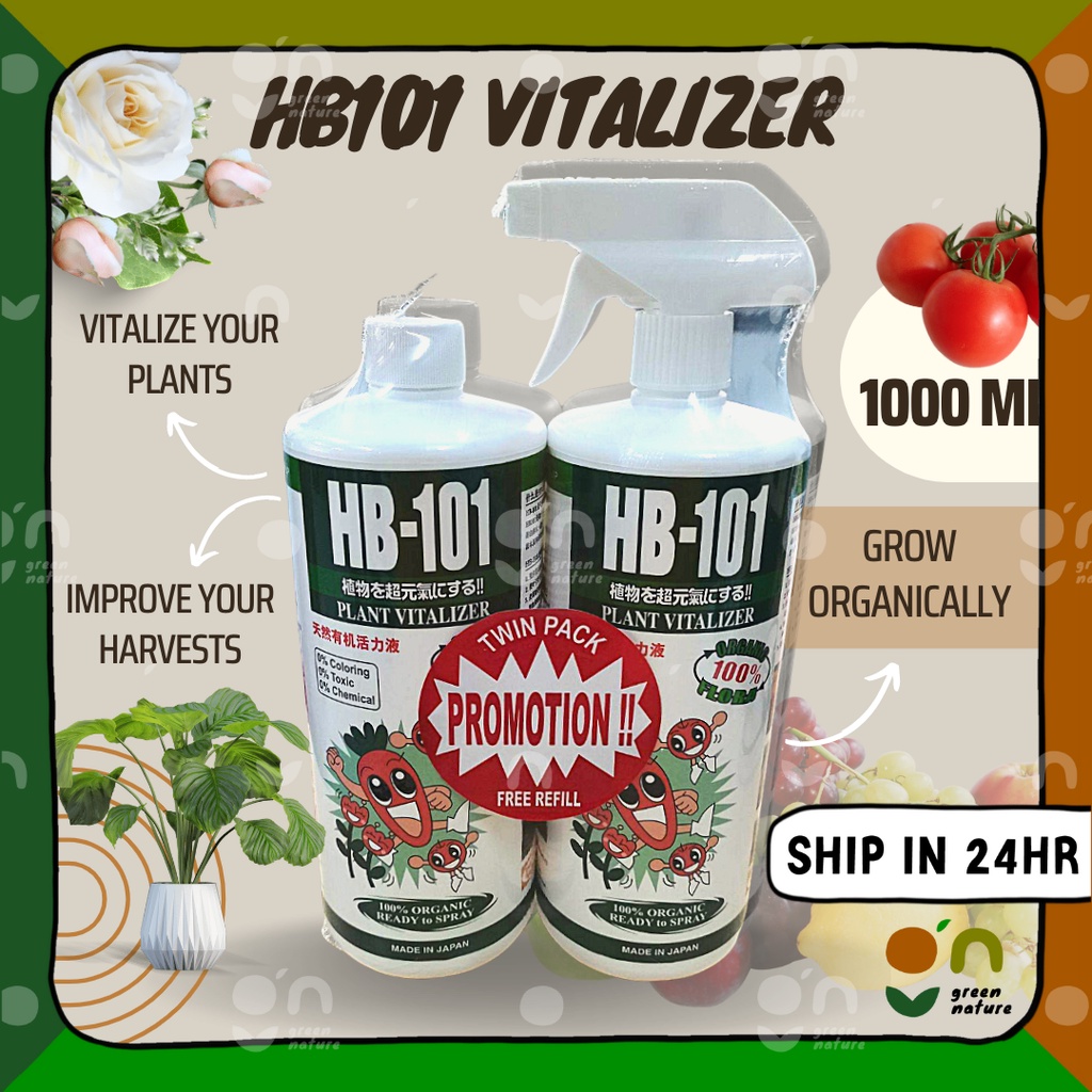 HB101 MR 101 Vitalizer Organic Liquid Spray Fertilizer Twin Pack Value ...