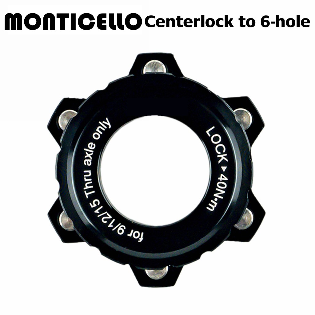 Monticello CP OTR20 Center Lock Adaptor Convert Center Lock Hubs To Fit 6 Bolts Standard Disc