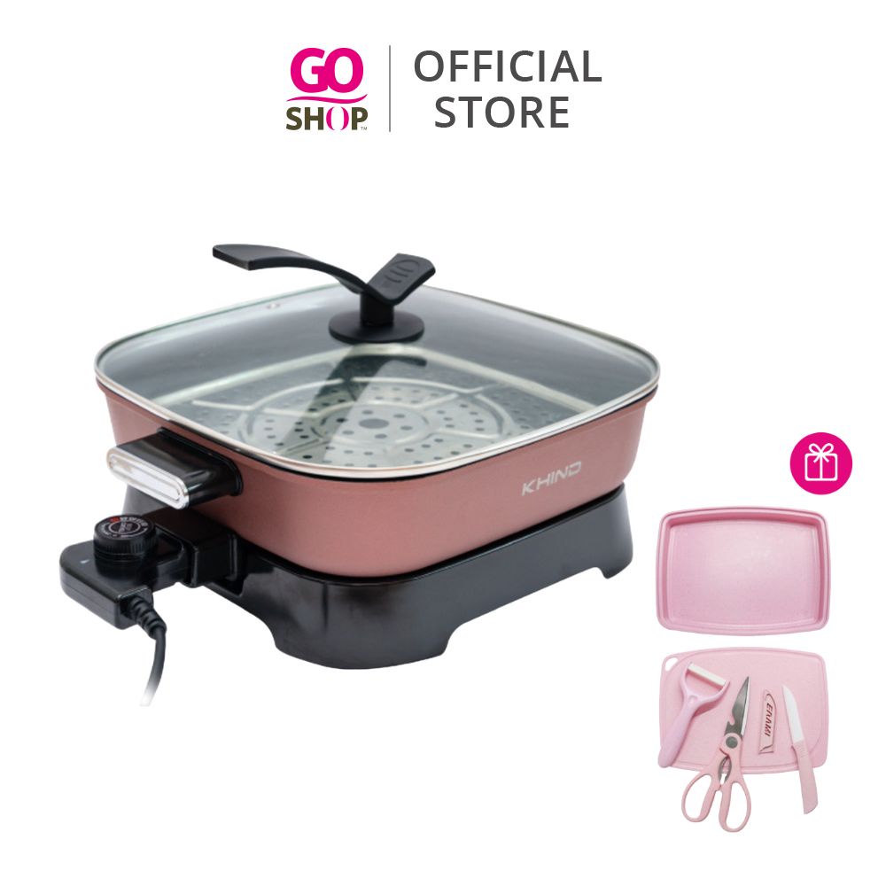 Khind Multifunction Electric Skillet L Capacity FREE Fruits Chopper