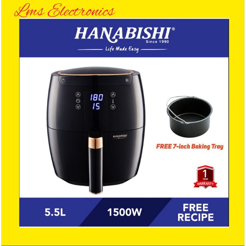 HANABISHI DIGITAL XL 5.5L AIR Fryer HA2588 Shopee Malaysia