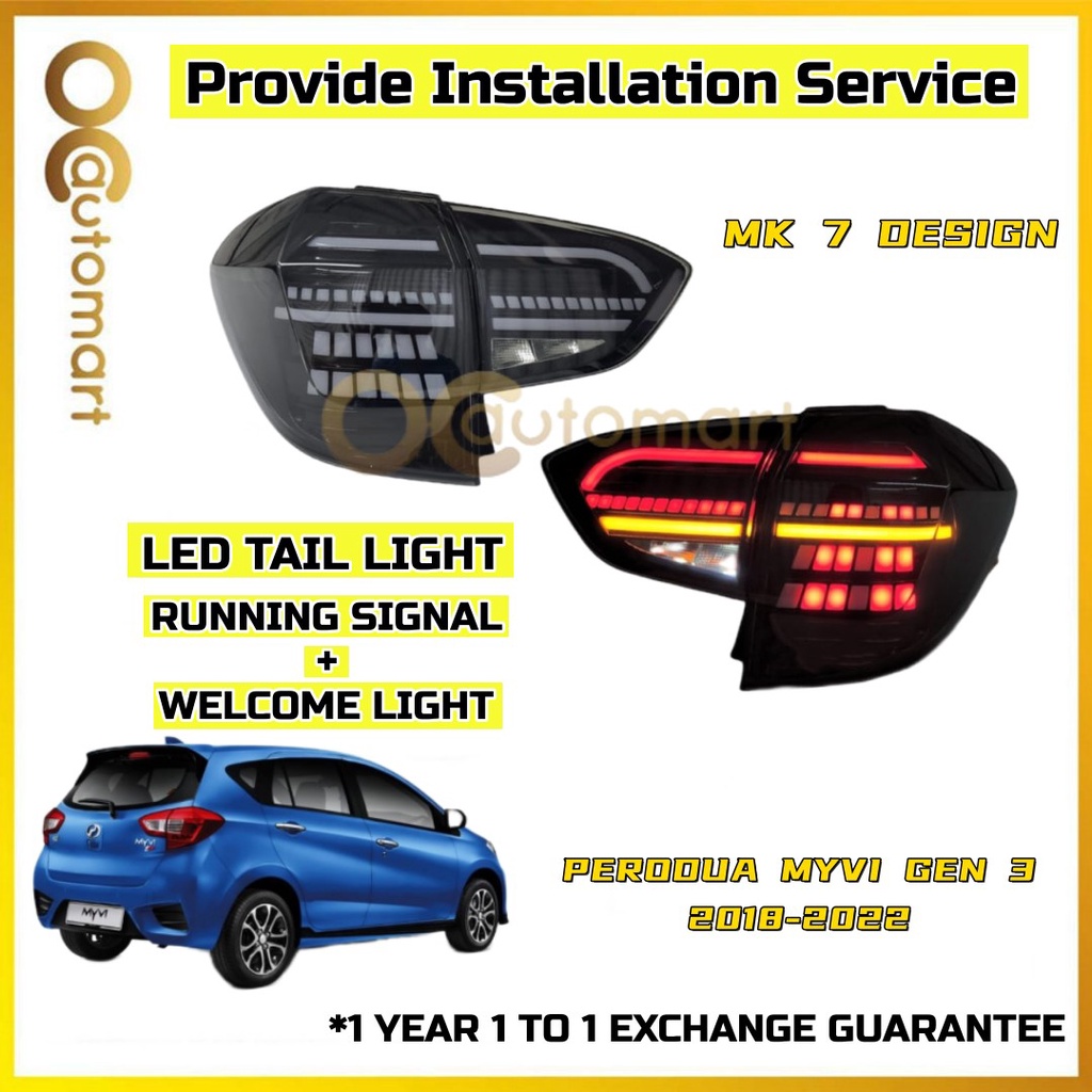 (1 Year Warranty) Perodua Myvi 2018 - 2022 MK7 Design Dynamic Albino ...