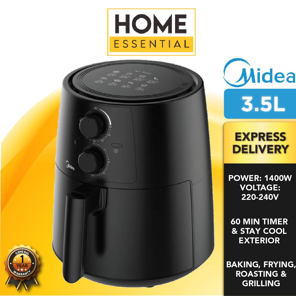 Midea 3.5L Air Fryer MAF-35A | 3D Rapid Air Circulation | Shopee Malaysia