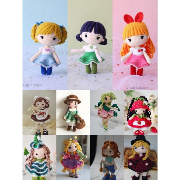 [PDF PATTERN ONLY] Cute Doll Amigurumi Stuff Toys NOT DOLL!!! | Shopee ...