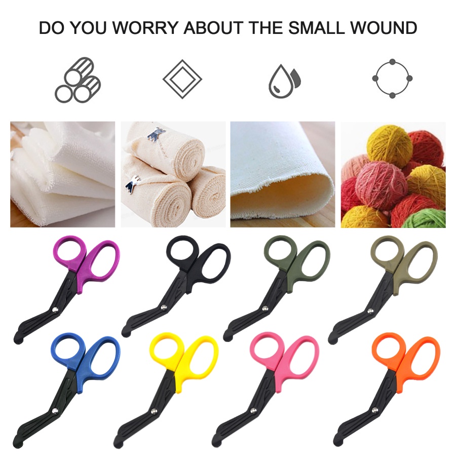 LLKQQ Nursing Staff Medical Rescue Scissors Wound Gauze First Aid ...