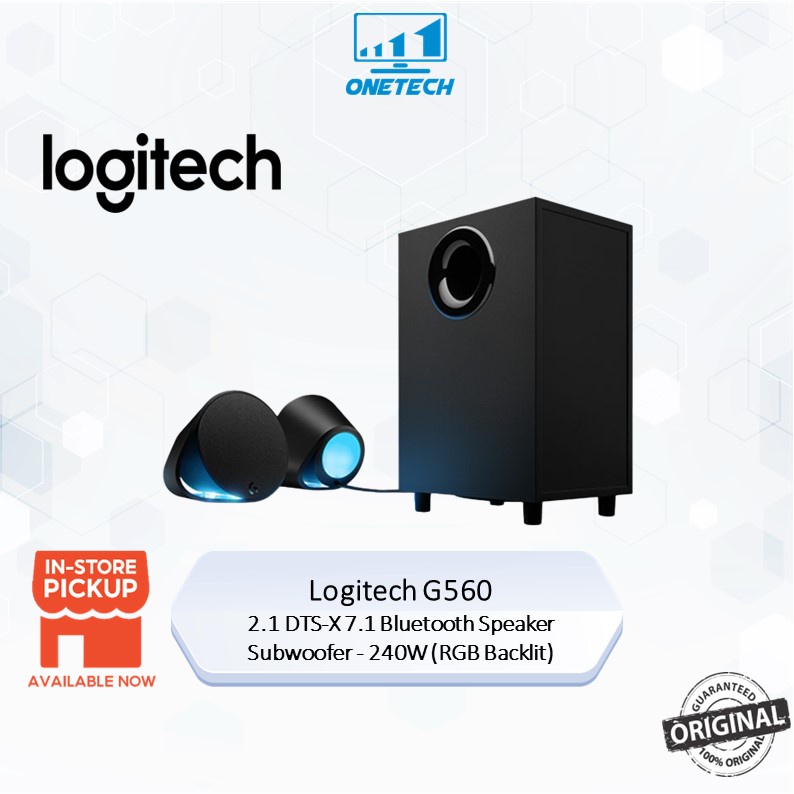 Logitech g560 hot sale subwoofer control