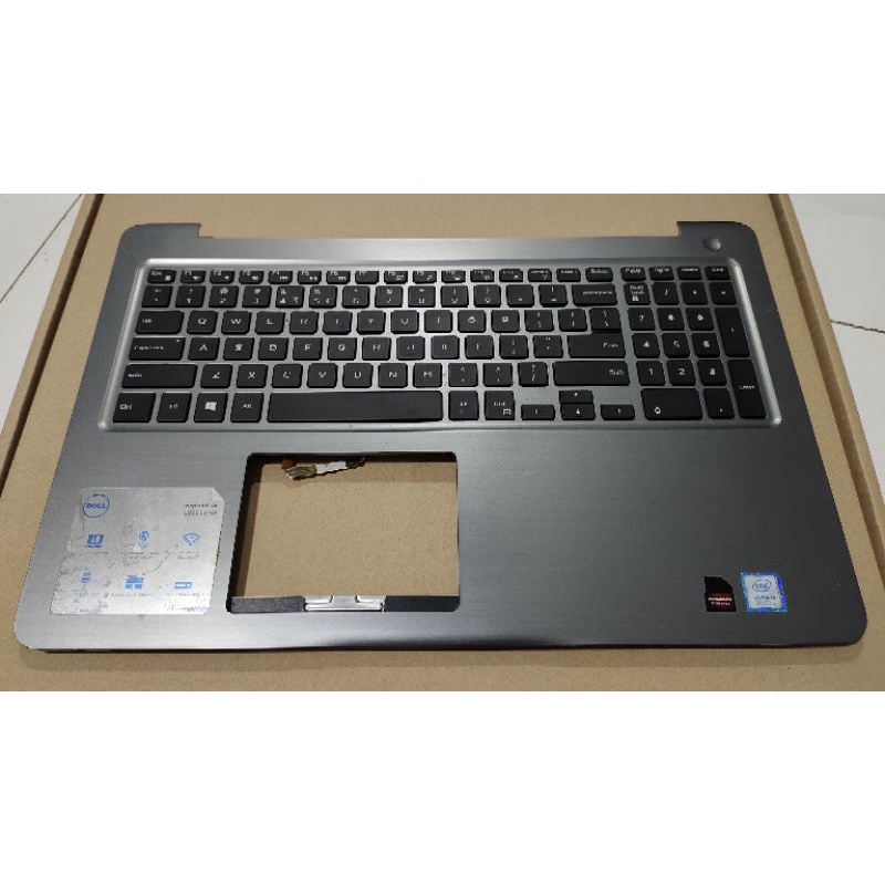 Kit Coperchio Superiore Con Cerniere E Staffe Per Dell Inspiron 15 5565/5567 - Grigio 24TTM
