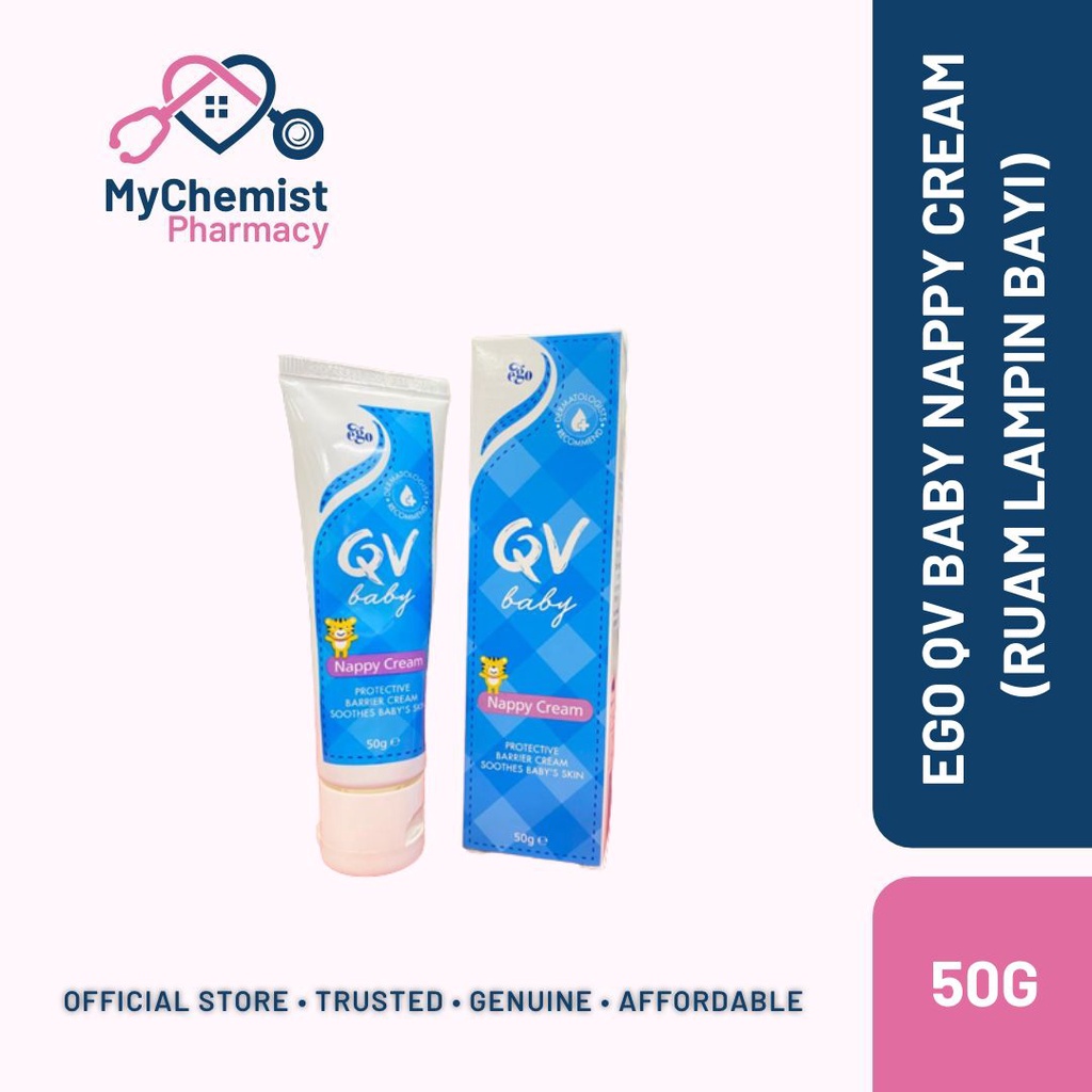 QV Baby Nappy Cream 50g | Soft, Non-greasy | Pro Vitamin B5 | Gentle ...