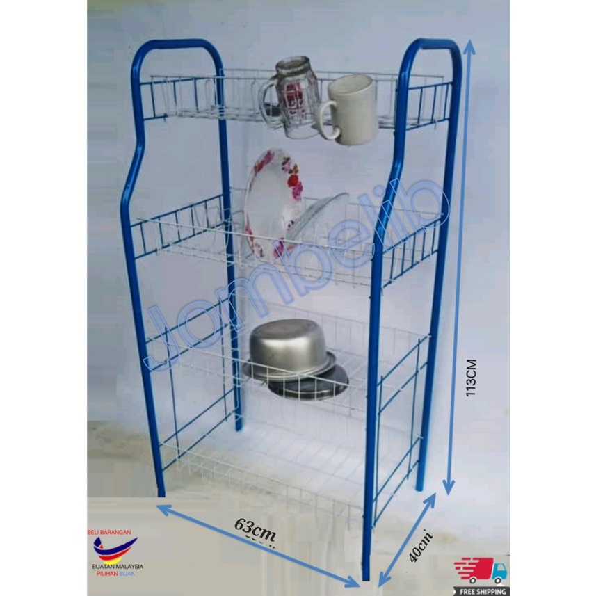 RAK DAPUR / PLATE RACK/ RACK PINGGAN DAN MANGKUK | Shopee Malaysia