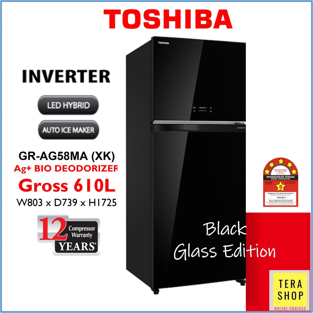 Toshiba fridge deals 610l