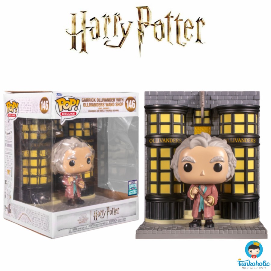 Garrick store Ollivander w/ Olivanders Wand Shop Funko Deluxe #146 *Limited Edition*