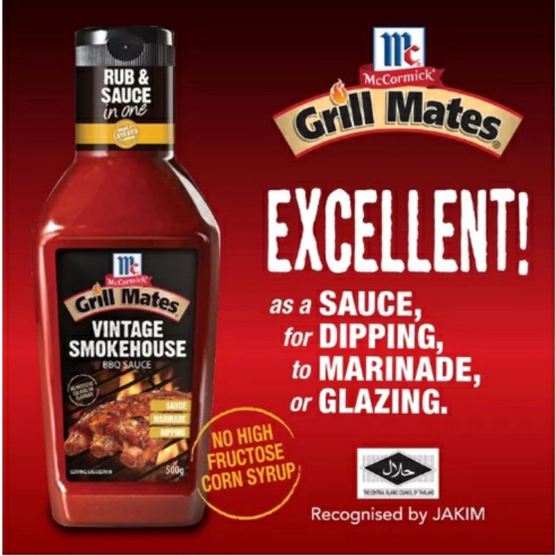 MCCORMICK Grill Mates Vintage Smokehouse BBQ Sauce 500g Shopee Malaysia