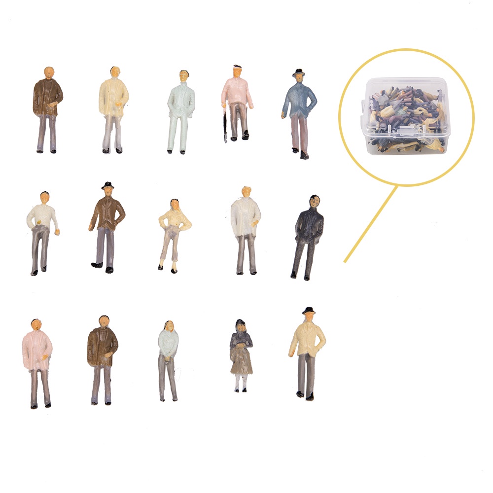 1:75 Scale Miniature Figures Model People For Railway Train ...