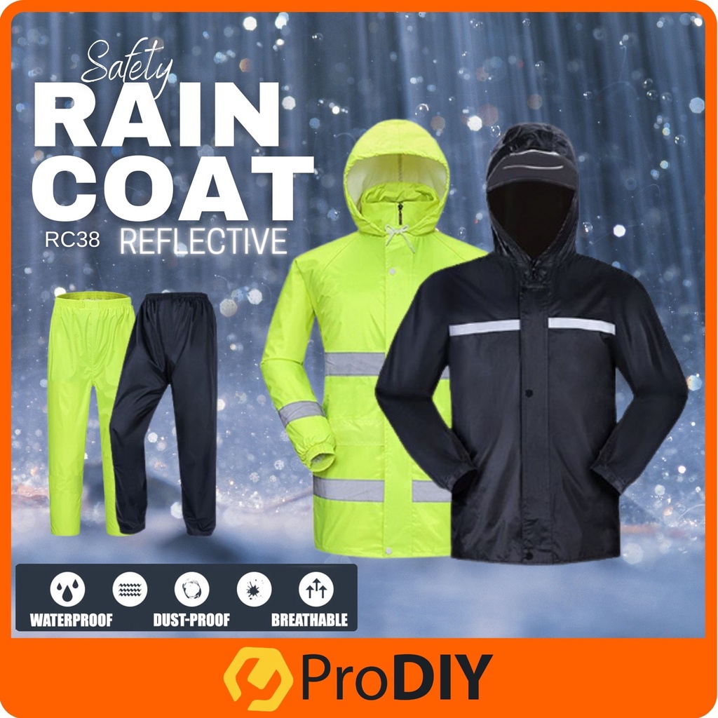 Reflective Safety Rain Coat Suit High Visibility Safety Rain Suit ...