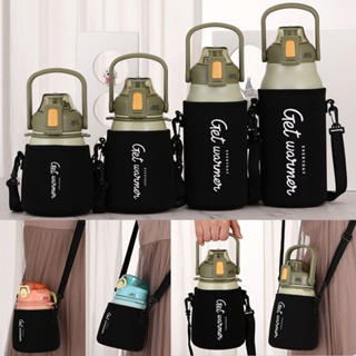 Insulated Neoprene Water Bottle Sleeve With Rope Water Bottles Bag Cover  Pouch Holder Bottle Insulator For 420ml/550ml