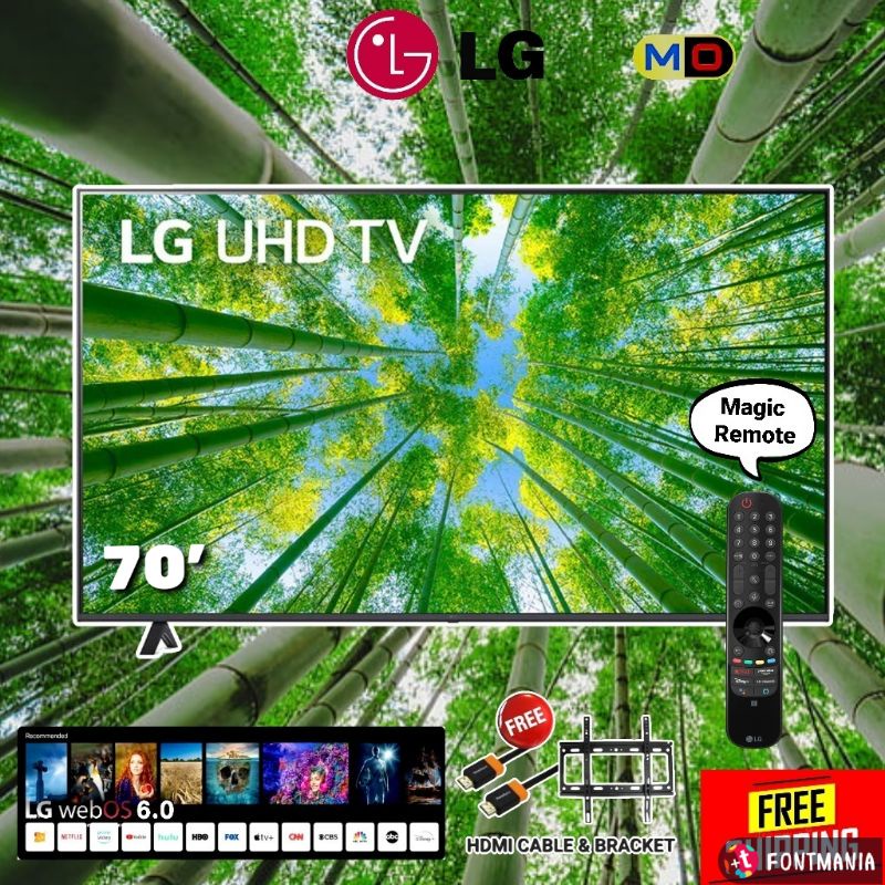 LG 70 inch UQ80 4K Smart UHD TV 70UQ8050 UQ8050 Shopee Malaysia