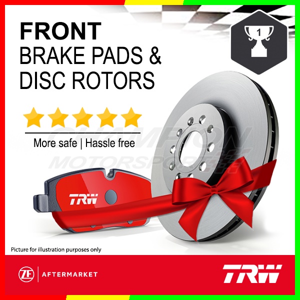 TRW Proton Waja Front Disc Rotor With Brake Pad DF4081 / GDB1198 Shopee Malaysia