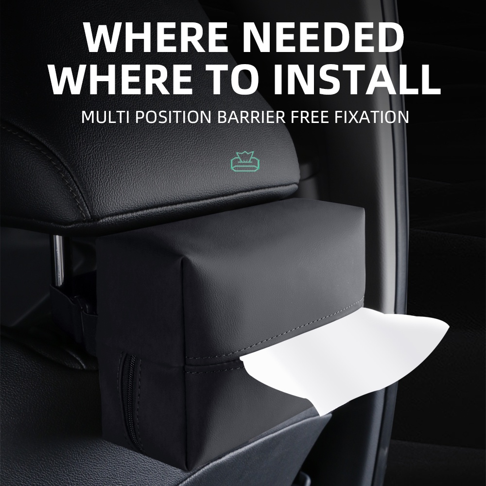 Car Tissue Box Car Armrest Box Tissue Box Seat Back Hanging Tissue Bag ...