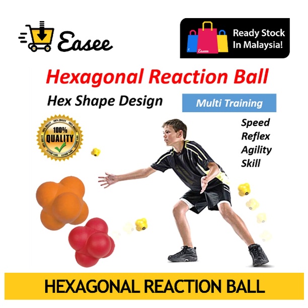Hexagonal Reaction Ball Quickness and Agility Training Ball, Training ...