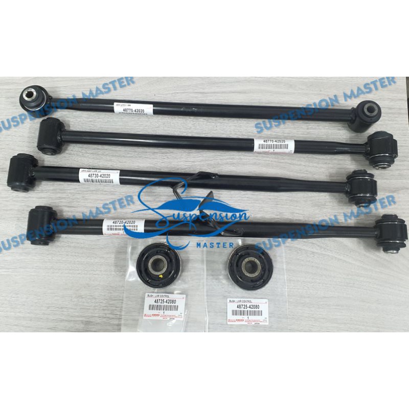 6 IN 1 SET - REAR UPPER ARM/SUSPENSION ARM/AXLE BUSH - TOYOTA RAV4 ...