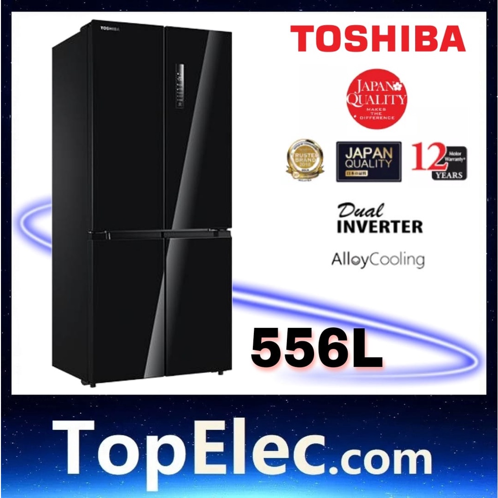 TOSHIBA 556L MULTI-DOOR DUAL INVERTER REFRIGERATOR GR-RF610WE-PGY [22 ...