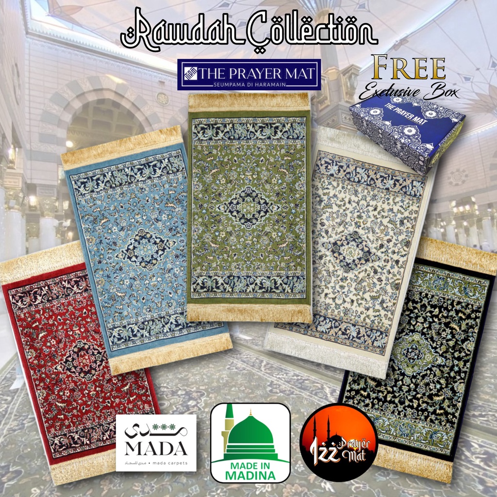 Sejadah Madinah Rawdah Masjid Nabawi Eksklusif Tebal 8mm Original
