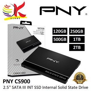 PNY CS900 / CS1031 / CS2140 2.5 SATA III Solid State Drive SSD (120GB/  240GB/ 256GB/ 480GB/ 500GB/ 512GB/ 960GB/ 1TB)
