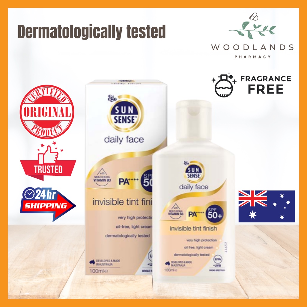 EGO QV SUNSENSE DAILY FACE SPF 50+ INVISIBLE TINT FINISH 100ML | Shopee ...