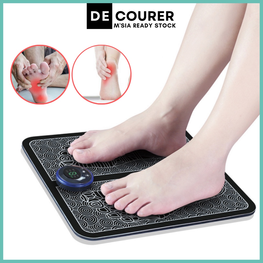 Pengurut Kaki Ems Foot Massage Pad Feet Simulator Patch Koyok Detox