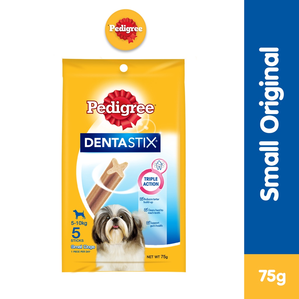 PEDIGREE Dentastix Dog Snack Dog Treats for Small Dogs 75g