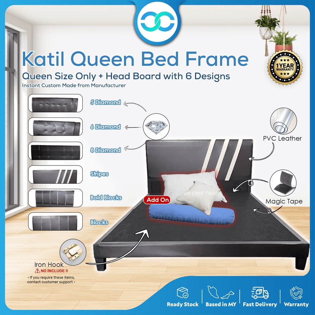 Divan Queen Size Divan Bed Frame Katil Queen Saiz Murah Bed Frame Queen Size With Legs Shopee 