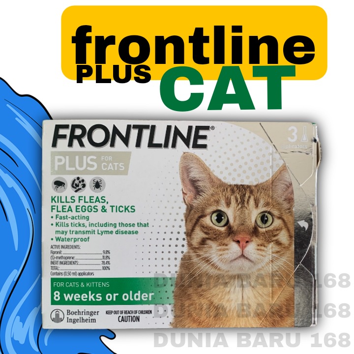 Frontline Plus Cat Flea Medicine 100 Original (Not repack) 1 Pipette