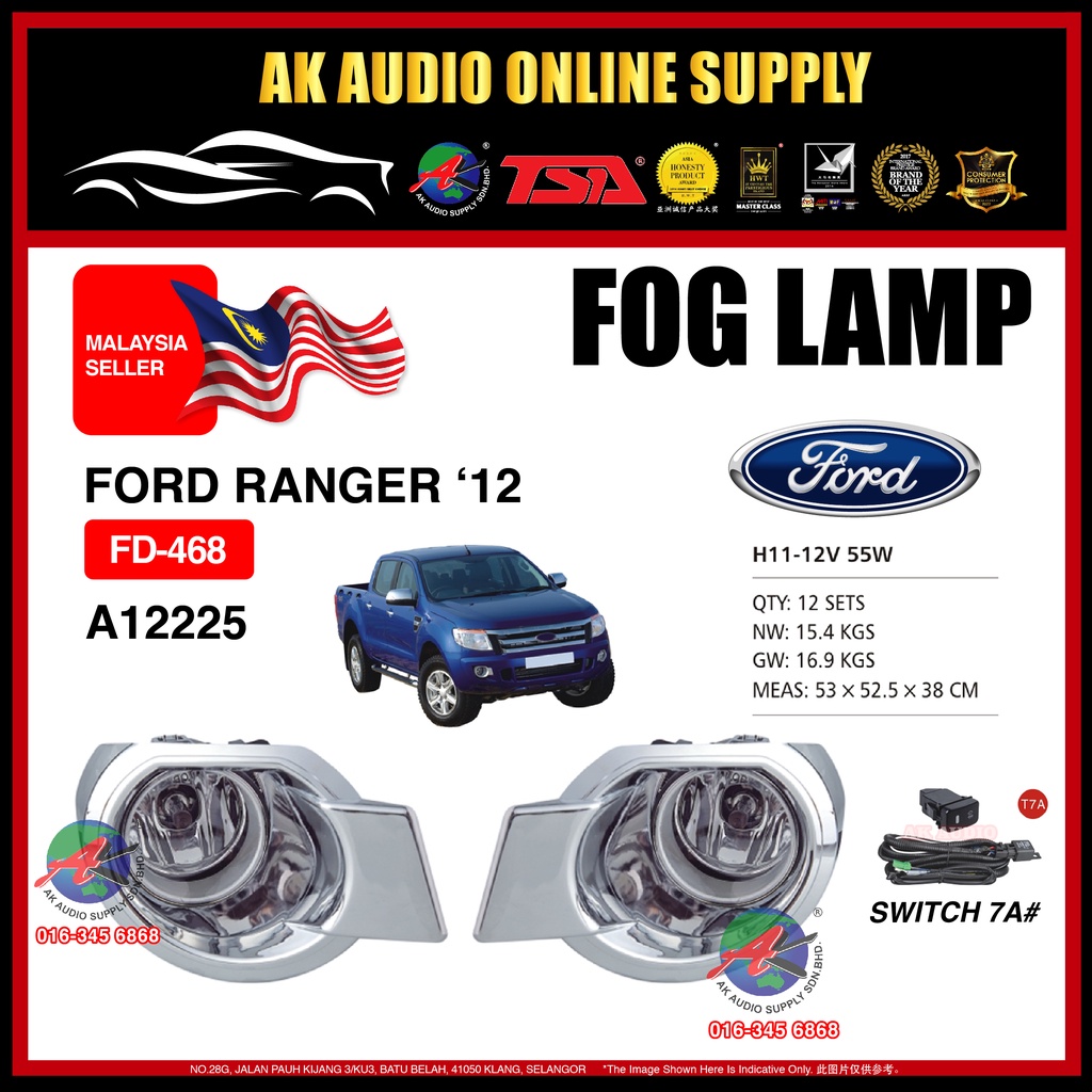 Pentair Ford Ranger 2012 - 2015 Oem Fog Lamp Spotlight Full Set ( FD ...