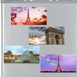 High Quality World Travel Souvenir Paris London Fridge Magnets 3D Eiffel  Tower Arc de Triomphe Magnetic