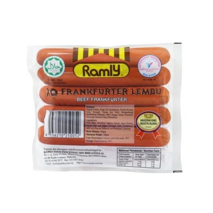 RAMLY BEEF FRANKURTERS (340G) Shopee Malaysia