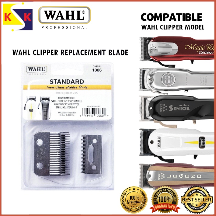 Wahl Taper Blade Set Hair Clipper Blade Replacement, Grooming Tool