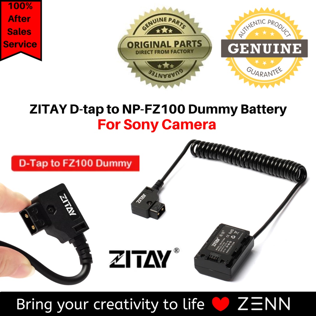 Adaptador D-Tap A Batería Ficticia NP-FZ100 Para Sony A7III, A7RIII, A7SIII, A9, A6600 Y Más